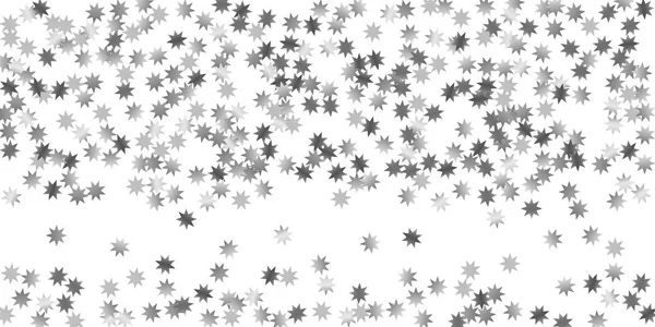 Estrellas cayendo sobre un fondo blanco . — Vector de stock