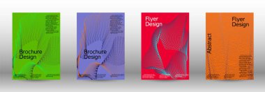 En az vektör tasarım kapakları.