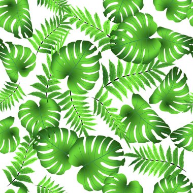 Vektörsüz tropikal desen