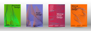 En az vektör tasarım kapakları.