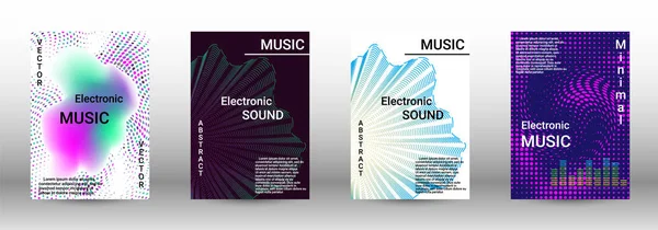 Creative sound backgrounds — Stock Vector
