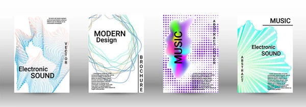 Een set moderne abstracte covers. — Stockvector