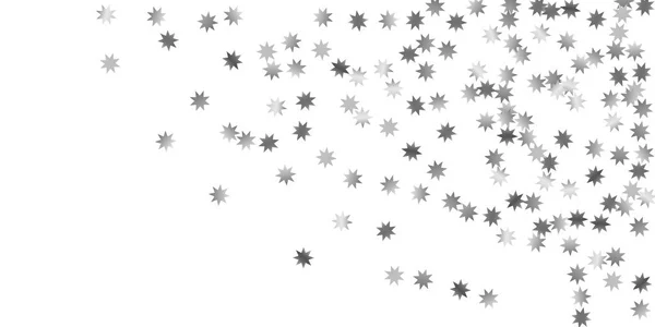 Sternschnuppen auf weißem Hintergrund. — Stockvektor