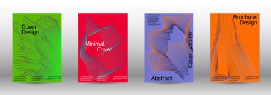 En az vektör tasarım kapakları.