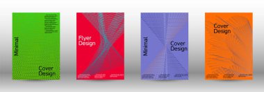 En az vektör tasarım kapakları.