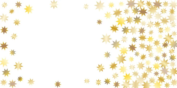 Golden casual confetti achtergrond. — Stockvector