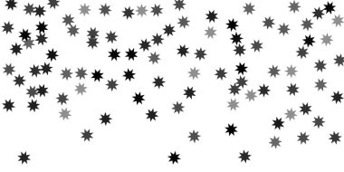 Beyaz bir arka plan üzerinde sabit yıldız.