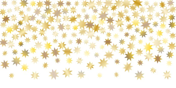 Golden casual confetti achtergrond. — Stockvector