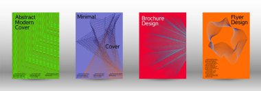 En az vektör tasarım kapakları.