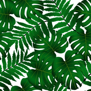 Vektörsüz tropikal desen