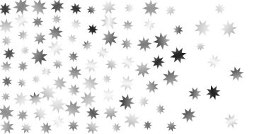 Beyaz bir arka plan üzerinde sabit yıldız.