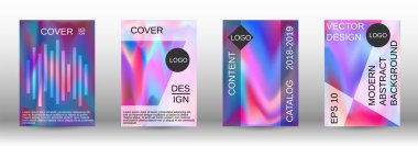 Sıvı için ayarlayın. Holografik arka.