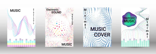 Een set moderne abstracte covers. — Stockvector