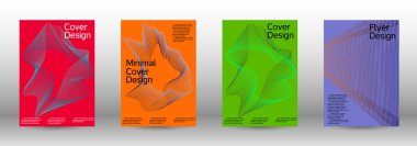 En az vektör tasarım kapakları.