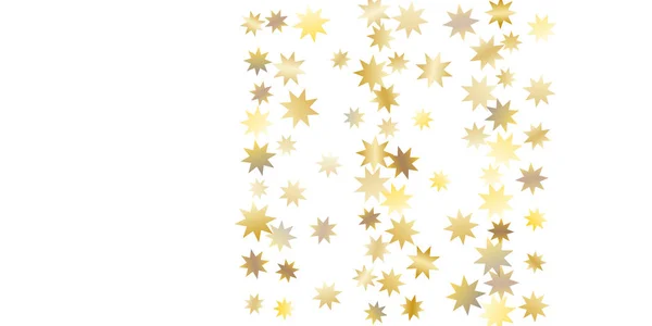 Golden casual confetti achtergrond. — Stockvector