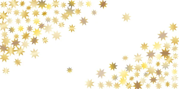 Golden casual confetti achtergrond. — Stockvector