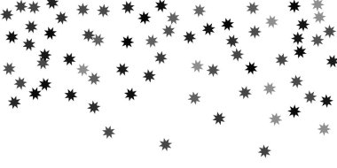 Beyaz bir arka plan üzerinde sabit yıldız.