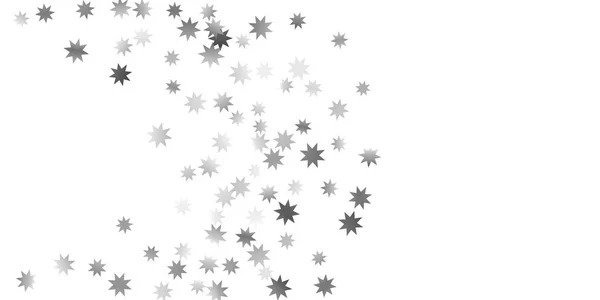 Estrellas cayendo sobre un fondo blanco . — Vector de stock