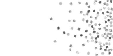 Beyaz bir arka plan üzerinde sabit yıldız.