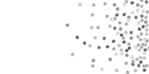 Estrellas cayendo sobre un fondo blanco . — Vector de stock