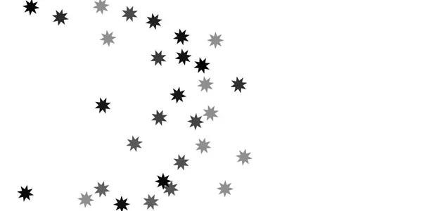Fallande stjärnor på en vit bakgrund. — Stock vektor
