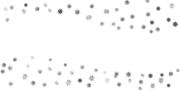 Estrellas cayendo sobre un fondo blanco . — Vector de stock