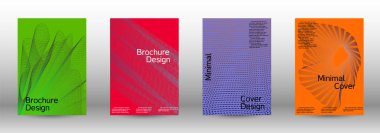 En az vektör tasarım kapakları.