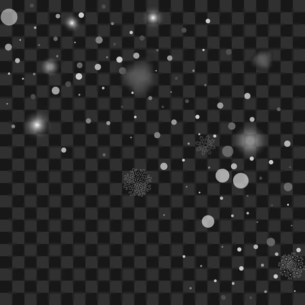 Christmas snow. Snöfall. — Stock vektor