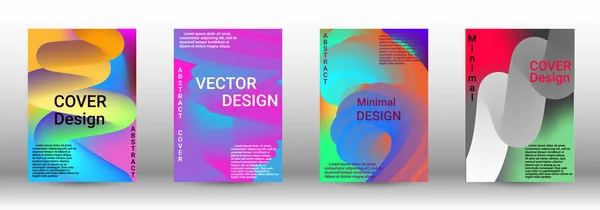 Cobertura vetorial mínima. Conjunto de capas abstratas. —  Vetores de Stock