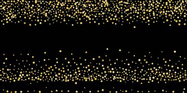 Altın parıltılı konfeti