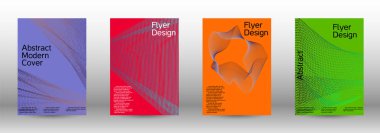 En az vektör tasarım kapakları.