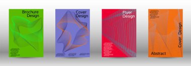 En az vektör tasarım kapakları.