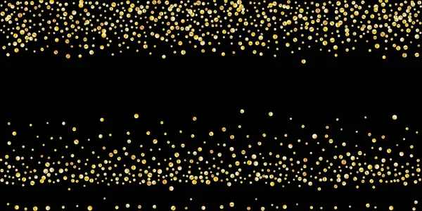 Confettis aux paillettes dorées — Image vectorielle