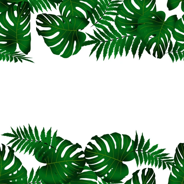 Patrón tropical sin costura vectorial — Vector de stock