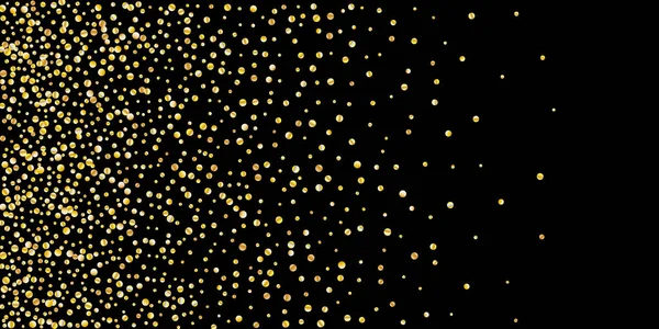 Glitter confetti dourado — Vetor de Stock