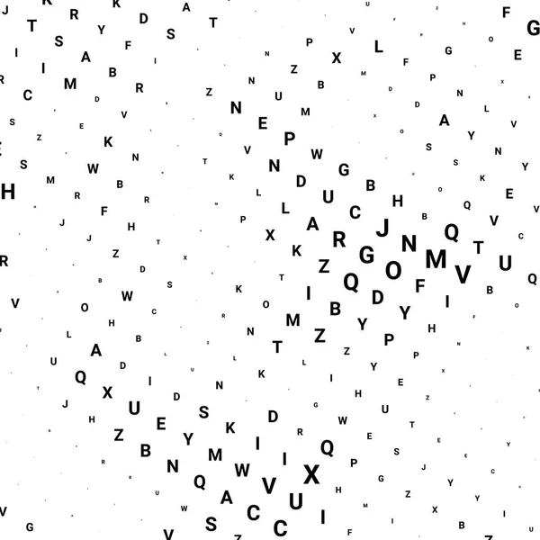 Abstracte halftoon textuur met letters. — Stockvector
