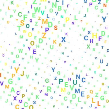 Harflerle Soyut doku.