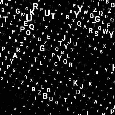 Harflerle Soyut doku. 