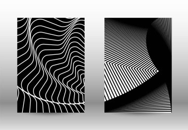 Bozuk çizgileri olan soyut desenler kümesi.