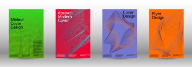 En az vektör tasarım kapakları.
