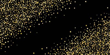Altın parıltılı konfeti