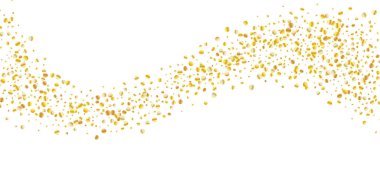 Altın parıltılı konfeti