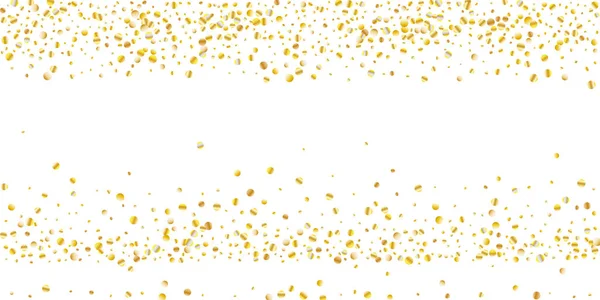 Goldenes Glitzerkonfetti — Stockvektor