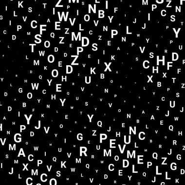 Harflerle Soyut doku. 