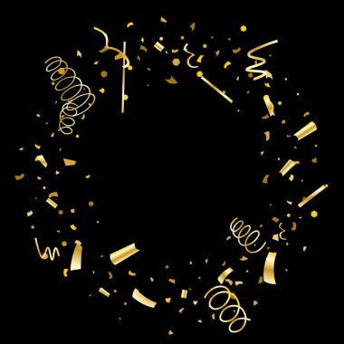 Altın konfeti. Altın doku glitter.