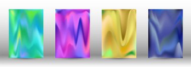 Sıvı için ayarlayın. Holografik arka.