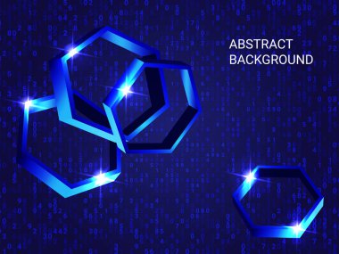 Arka planda çokgen hacmi parlaklığı.