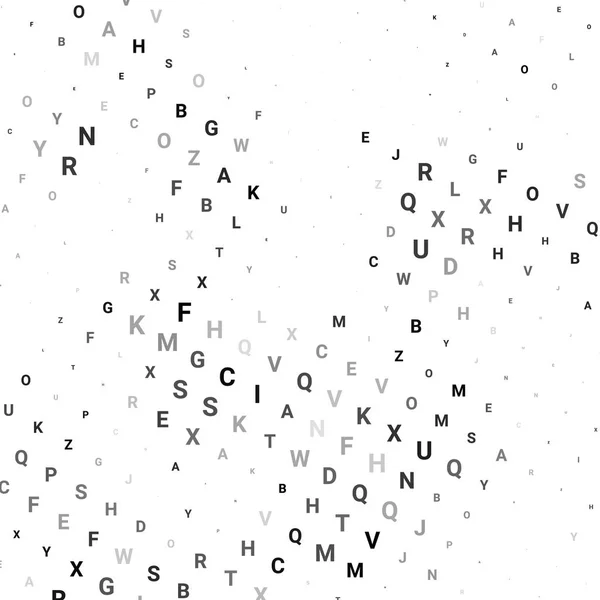 Textura de medio tono abstracta con letras . — Vector de stock