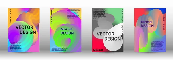 Dekningsdesign Abstrakt Gradient Bakgrunn Med Colorful Liquid Moderne Bølgestrøm Moderne – stockvektor