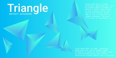 Üçgen arka plan. Üçgen kristallerin soyut bileşimi.